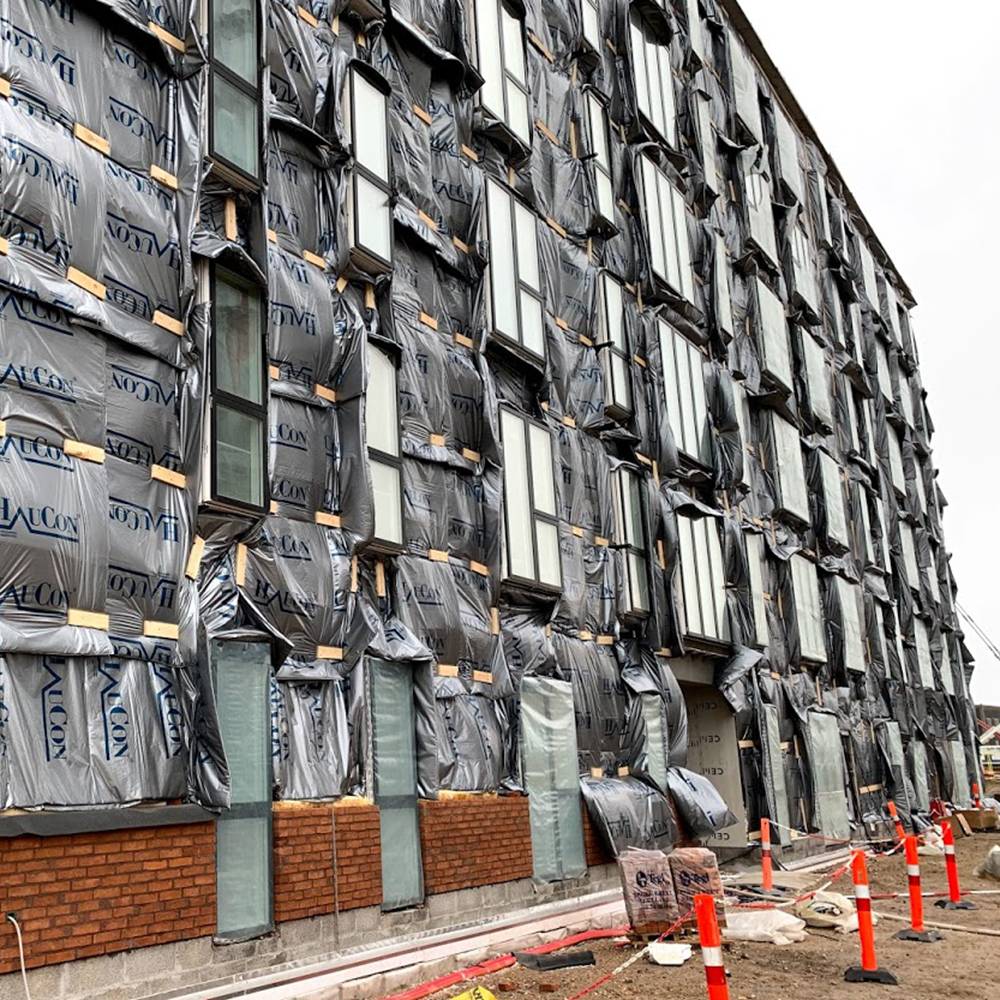 Thermo Wintermatten Schützen die Betonarbeiten vor Sonne, Wind, Regen und Frost