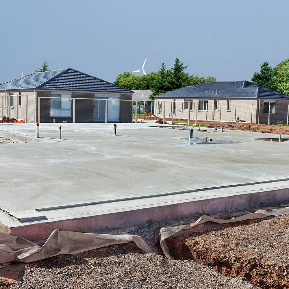 Thermo Baumaterialhauben schützen Baumaterial vor Wind und Wetter